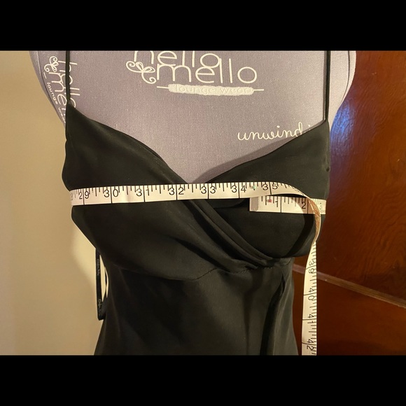 ❤️Chelsea 28 Black floor length spaghetti strap Prom Dress❤️ - Picture 6 of 9